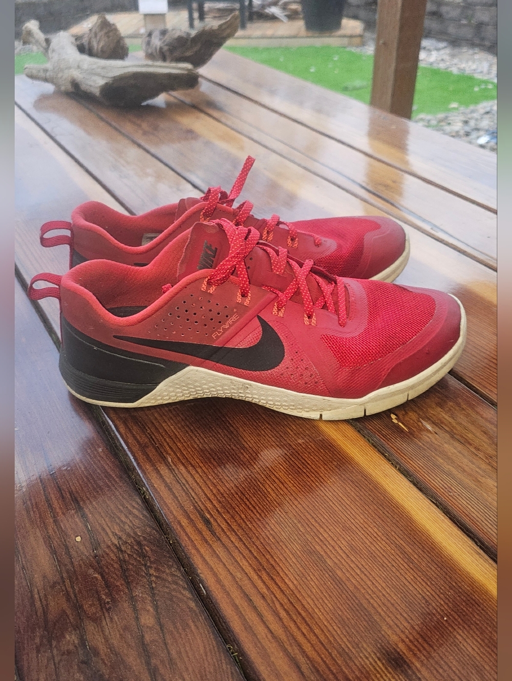 Nike Metcon Flywire Red Cross Training Crossfit Shoes